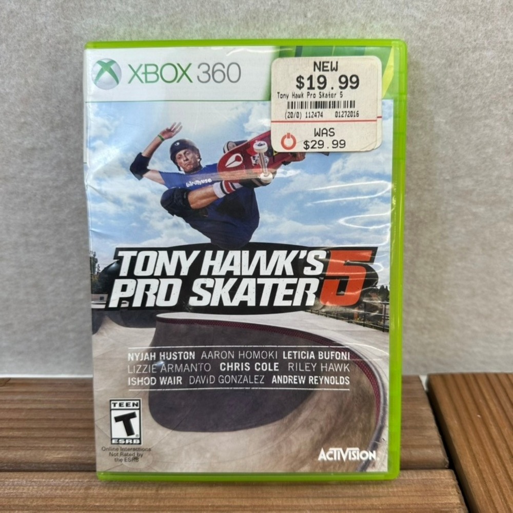 Tony Hawks Pro Skater 5 Xbox 360 Complete Disc Case Manual